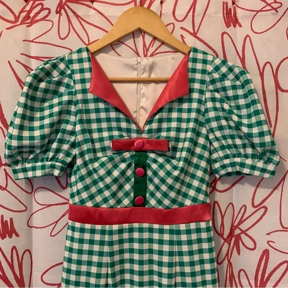 Retro Pin Up Wiggle Midi Dress - Picture 3 of 12